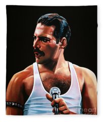 Freddie Mercury Fleece Blankets