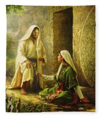 Life Of Christ Fleece Blankets