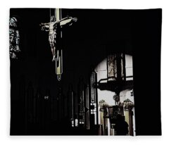 Crucifix Fleece Blankets