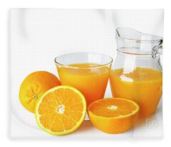 Orange Juice Fleece Blankets