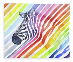 Zebra Fleece Blankets