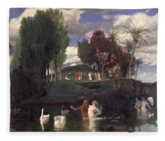 Arnold Bocklin Fleece Blankets