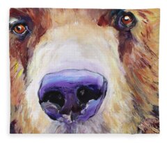 Grizzley Bear Fleece Blankets