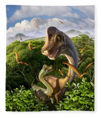 Sauropod Fleece Blankets