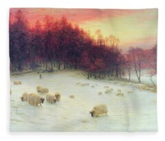 Sheep Pasture Fleece Blankets