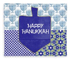 Jewish Holiday Fleece Blankets