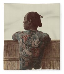 Tattoo Parlor Fleece Blankets