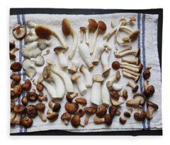 Maitake Mushroom Fleece Blankets