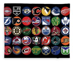 Hockey Stick Fleece Blankets