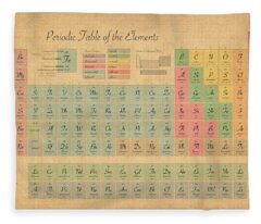 Periodic Table of Elements Fleece Blankets