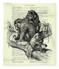 Monkey Tree Fleece Blankets