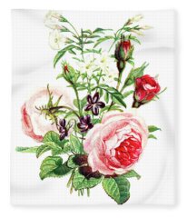 Rose Moss Fleece Blankets