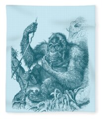 Sumatran Orang-utan Fleece Blankets