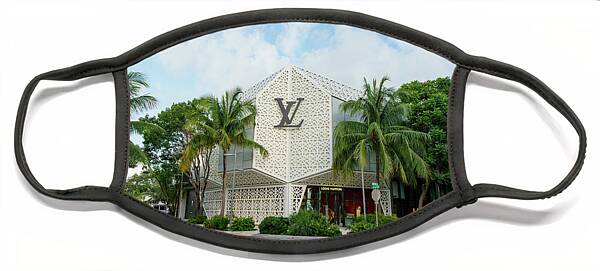 Shop Louis Vuitton Plain Logo Face Masks by inthewall