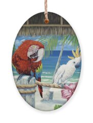 Macaw Parrot Holiday Ornaments
