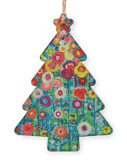 Abstract Impression Holiday Ornaments