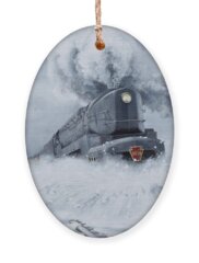 Steam Locomotive Holiday Ornaments
