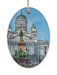 Helsinki Cathedral Holiday Ornaments