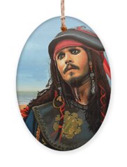 Captain Jack Sparrow Holiday Ornaments