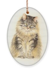 Maine Coon Cat Holiday Ornaments