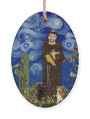 Francis Of Assisi Holiday Ornaments