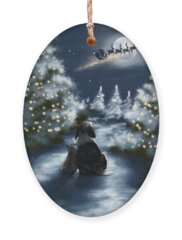 Winter Landscape Holiday Ornaments