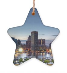 Baltimore Skyline Holiday Ornaments
