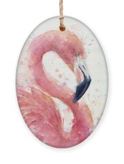 Flamingo Holiday Ornaments