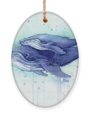 Humpback Whale Holiday Ornaments