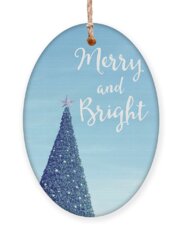Blue And White Holiday Ornaments
