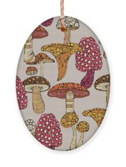 Mushroom Holiday Ornaments