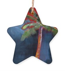 Palm Tree Holiday Ornaments