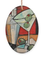 Abstract Food and Beverage Holiday Ornaments