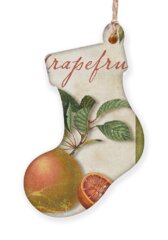 Grapefruit Holiday Ornaments