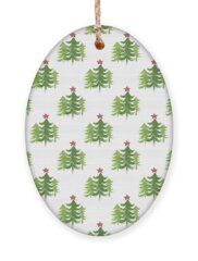 Pine Trees Holiday Ornaments