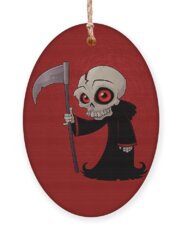 Grim Reaper Holiday Ornaments