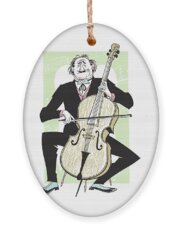 Cellist Holiday Ornaments