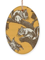 Flying Squirrel Holiday Ornaments