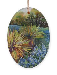 Desert Wildflowers Holiday Ornaments