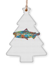 Salmon Holiday Ornaments