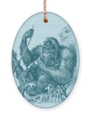 Sumatran Orangutan Holiday Ornaments
