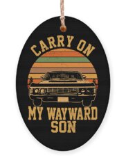 Carry On Wayward Son Holiday Ornaments
