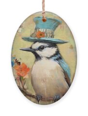 White-breasted Nuthatch Holiday Ornaments