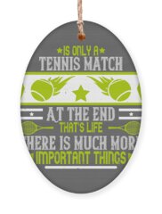 Tennis Match Holiday Ornaments