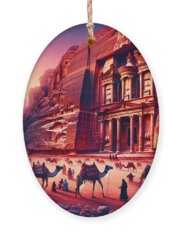 Petra Archaeological Park Holiday Ornaments