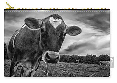 Black And White Cow Zip Pouches