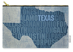 State Word Art Zip Pouches