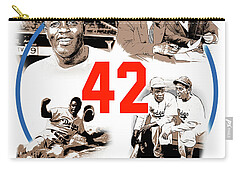 Jackie Robinson Carry-All Pouches