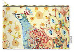 Peacock Feathers Zip Pouches