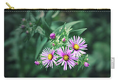 Asters Zip Pouches